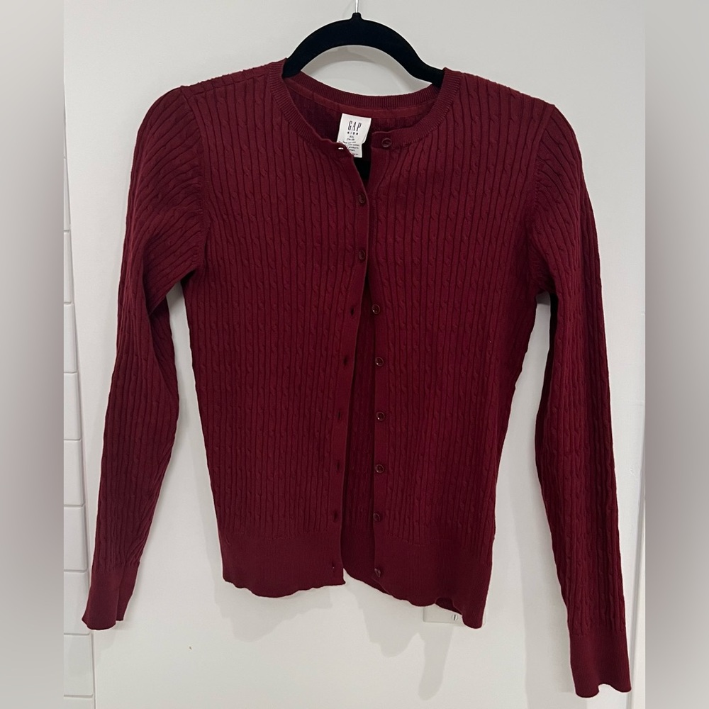 GAP Kids Red Cardigan